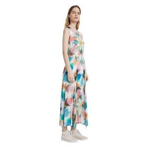 Desigual Fraser Long  Multicolour Tie-Dye Midi Dress Size Xsmall (Euro 36)